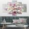 Designart - Pink Magnolia Flowers - Shabby Chic Canvas Art